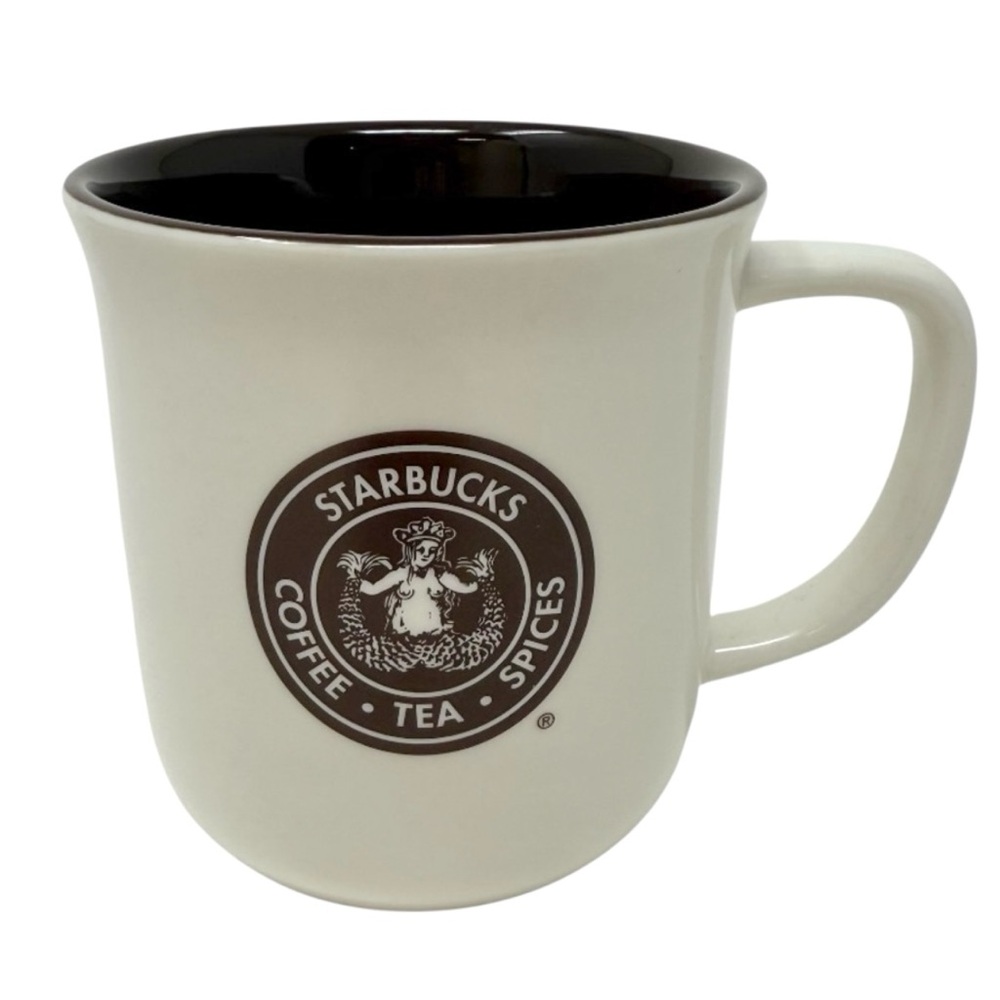 Starbucks 2010 The First Starbucks Store New Bone China White & Brown Mug